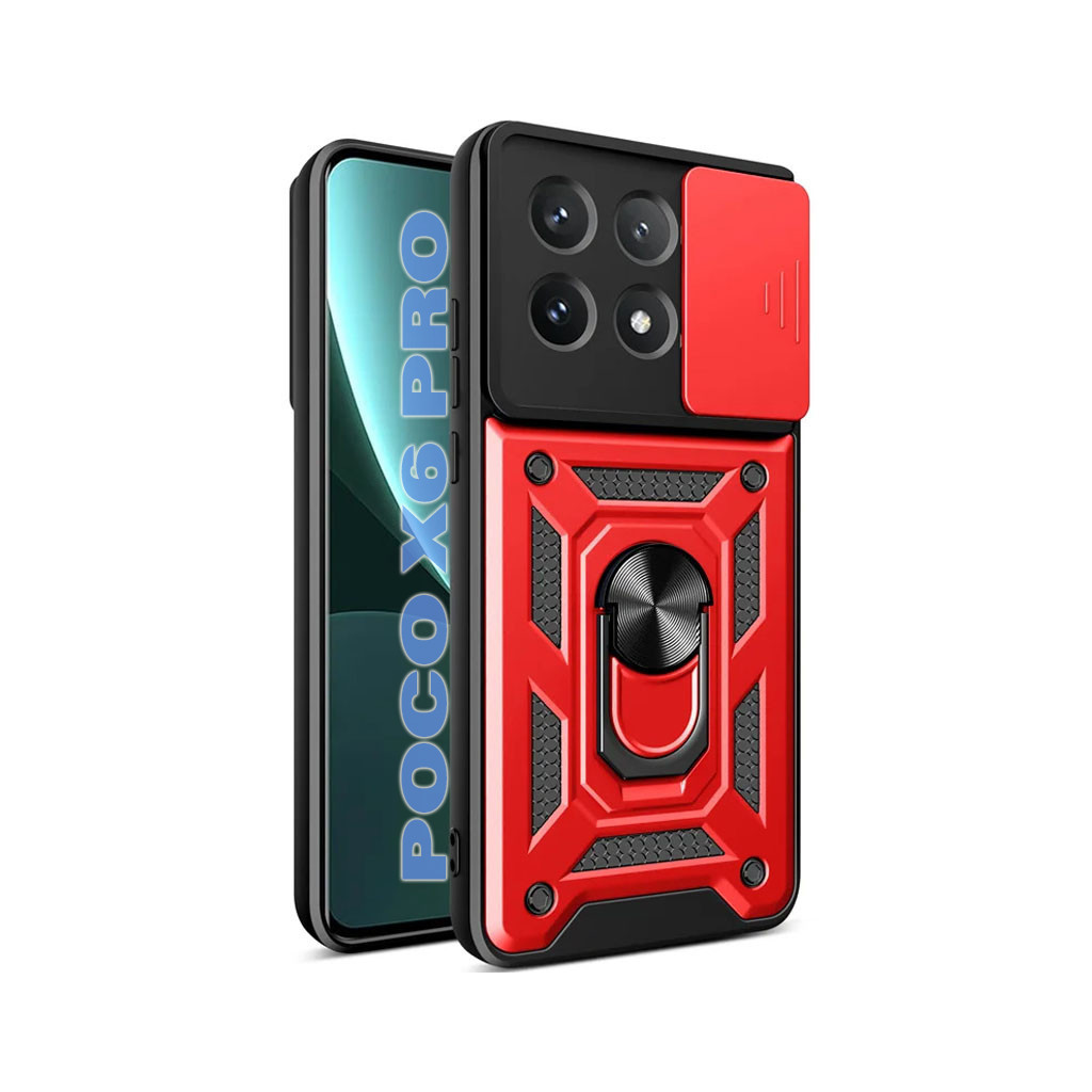Чохол до мобільного телефона BeCover Military Poco X6 Pro Red (711160) - зображення 1
