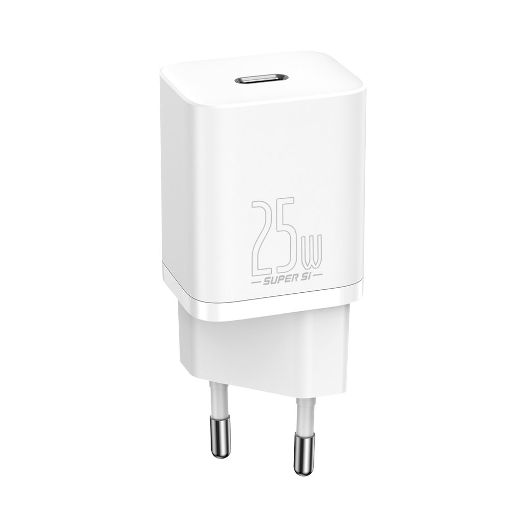Зарядний пристрій Baseus Super Si Quick Charger 1C White (CCSP020102) - зображення 1