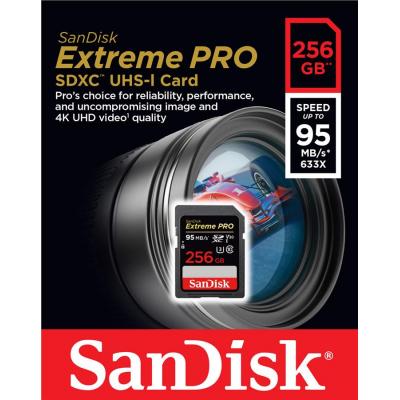 Карта пам'яті SanDisk 256GB SDXC UHS-I U3 4K Extreme Pro (SDSDXXG-256G-GN4IN) - зображення 2
