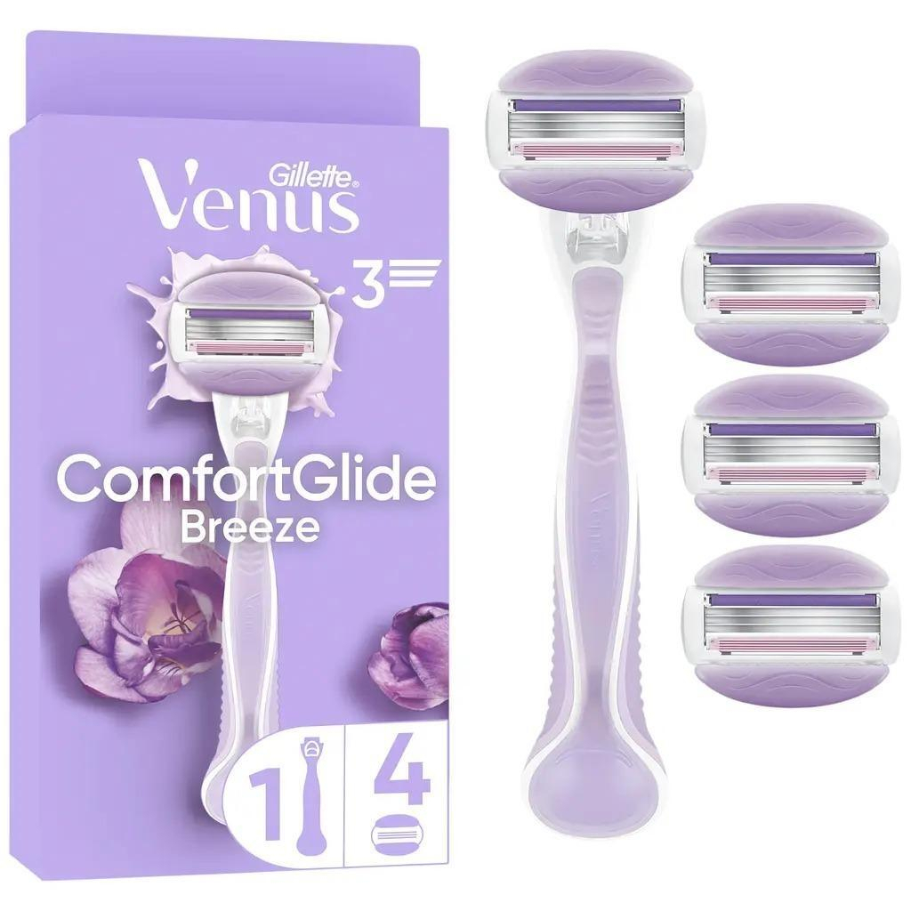Бритва Gillette Venus ComfortGlide Breeze з 4 змінними картриджами (8700216895538) - изображение 1