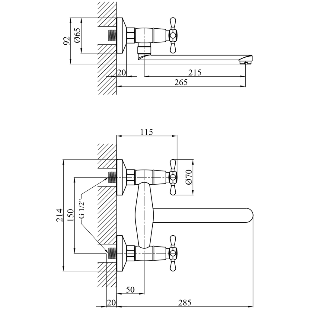 Змішувач Kroner Royce-C040 - зображення 6