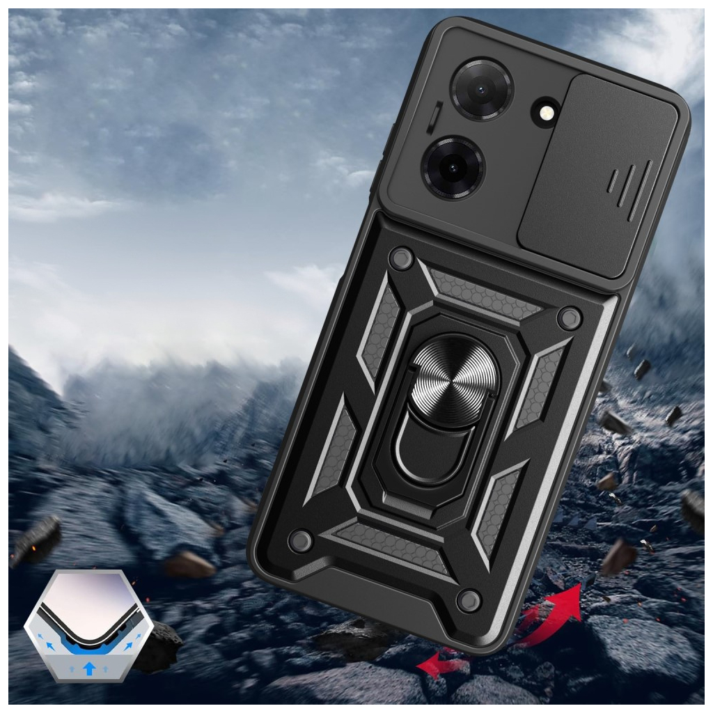 Чохол до мобільного телефона BeCover Military Xiaomi Redmi A5 / Poco C71 Black (713543) - зображення 4