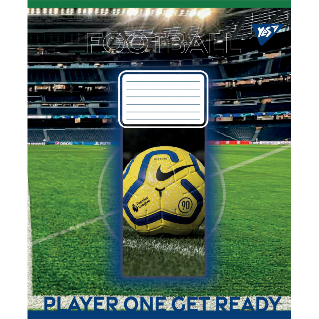 Зошит Yes Football stadium А5 60 аркушів лінія (767753) - зображення 6