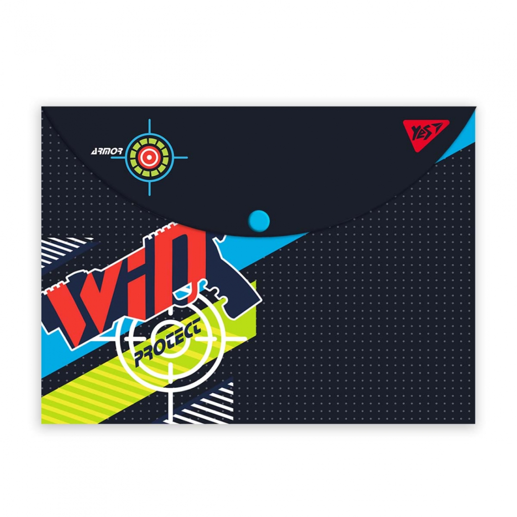 Папка - конверт Yes на кнопці А4 Blaster (492004) - зображення 1