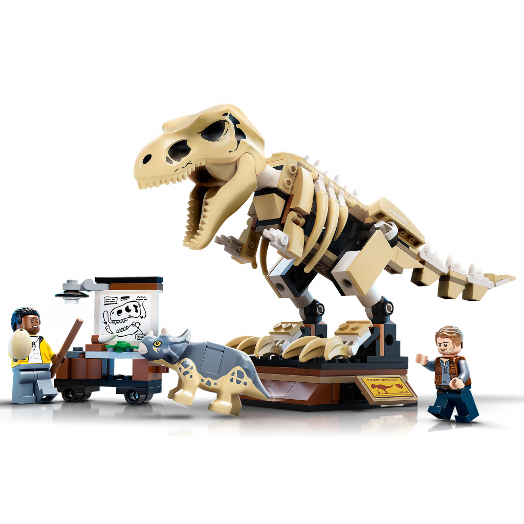 Конструктор LEGO Jurassic World Скелет тиранозавра на виставці 198 деталей (76940) - зображення 4