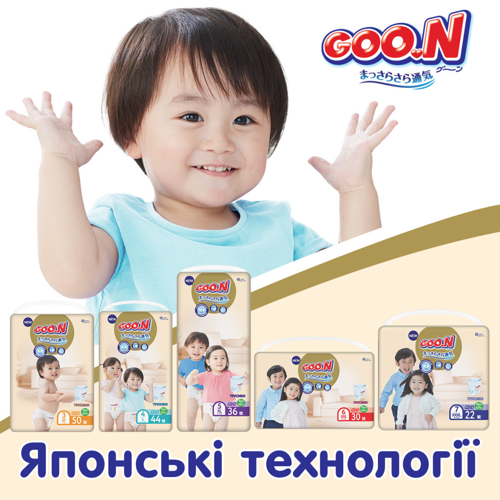 Підгузки GOO.N Premium Soft 15-25 кг розмір 2XL трусики 30 шт. (863230) - зображення 11