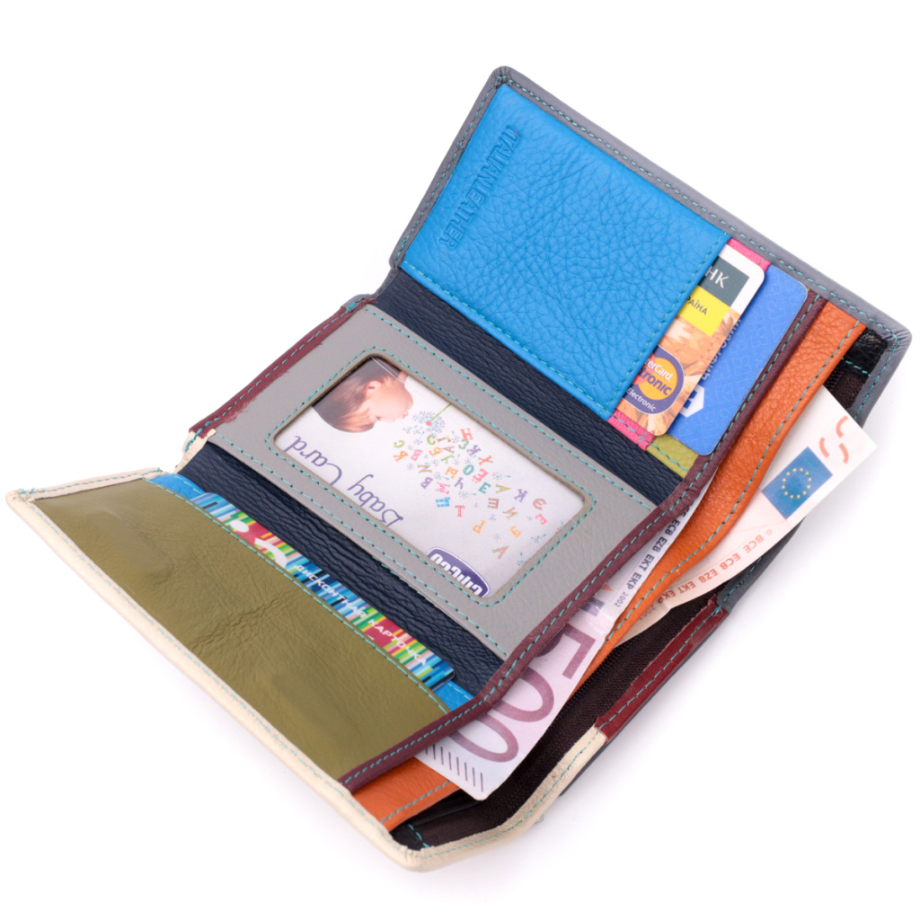 Гаманець ST Leather Шкіряний Різнокольоровий (19446) - зображення 6