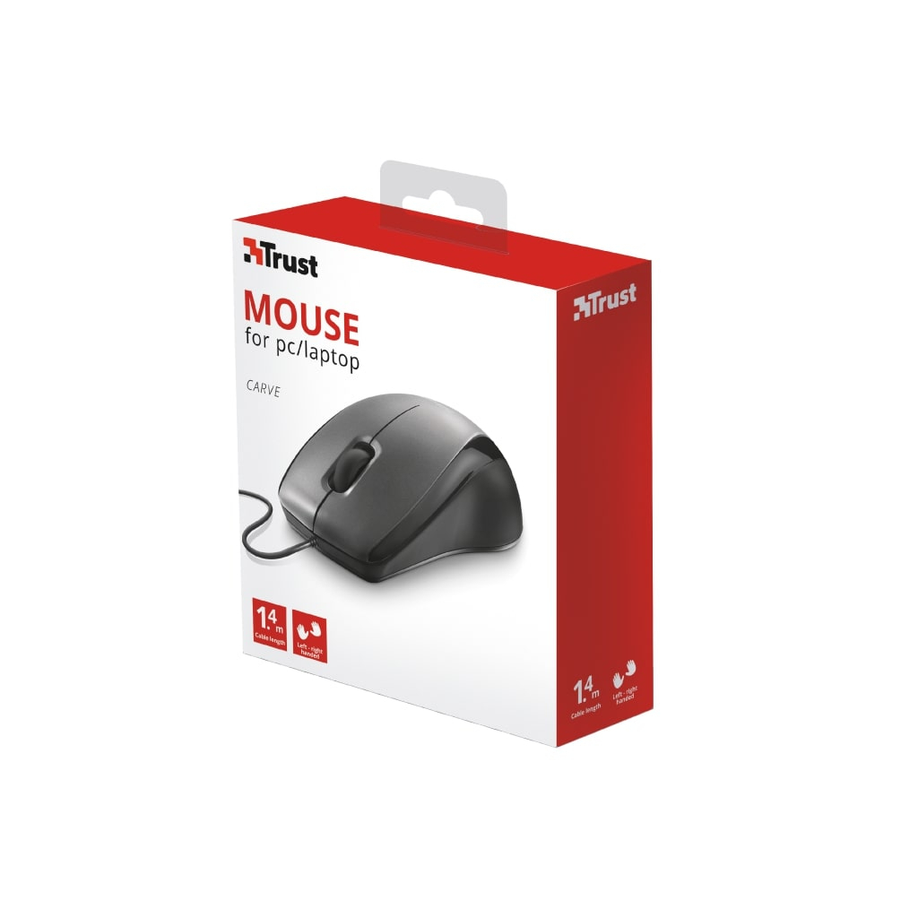 Мишка Trust Carve USB Black (23733) - зображення 5