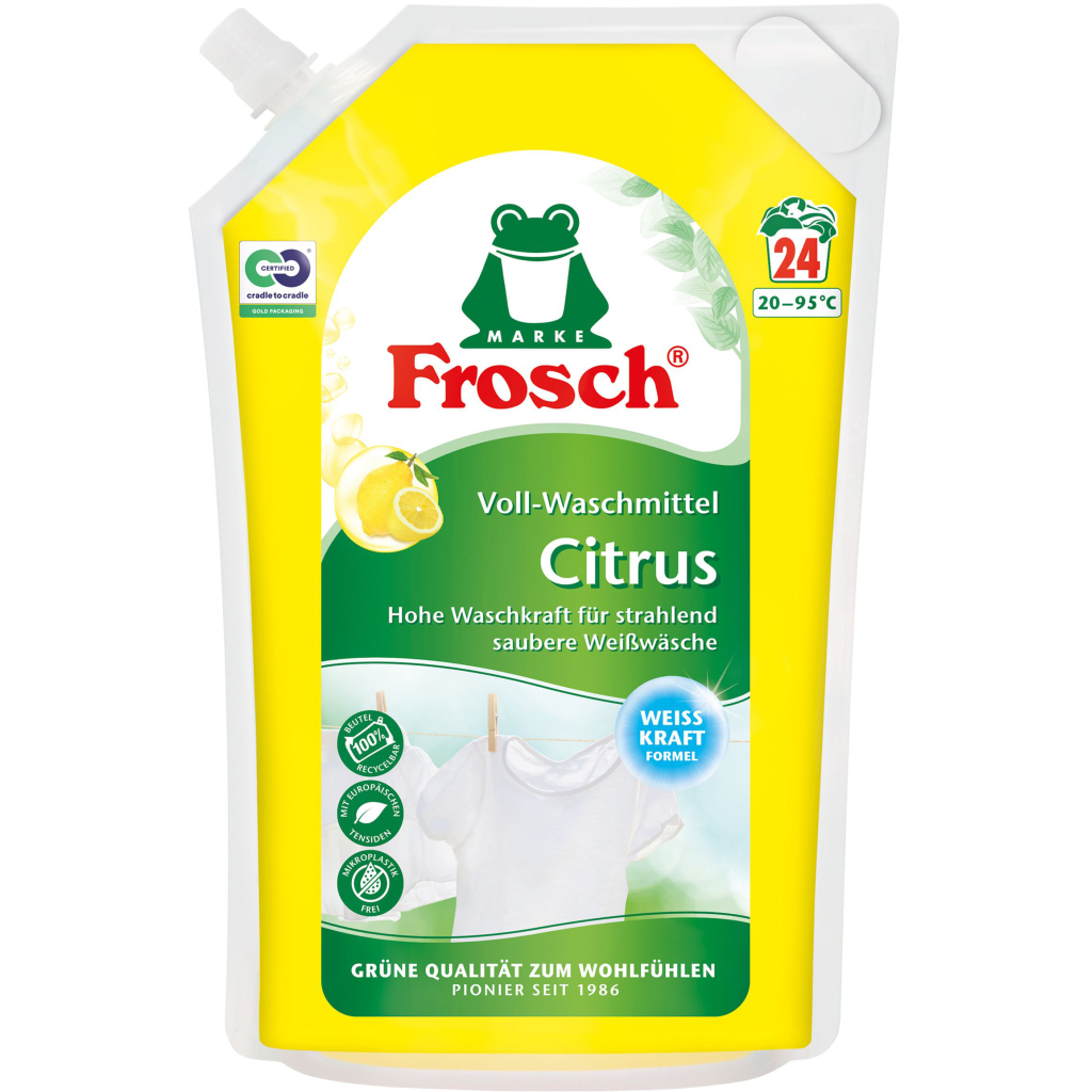 Гель для прання Frosch Цитрус 1.8 л (4001499960246) - зображення 1