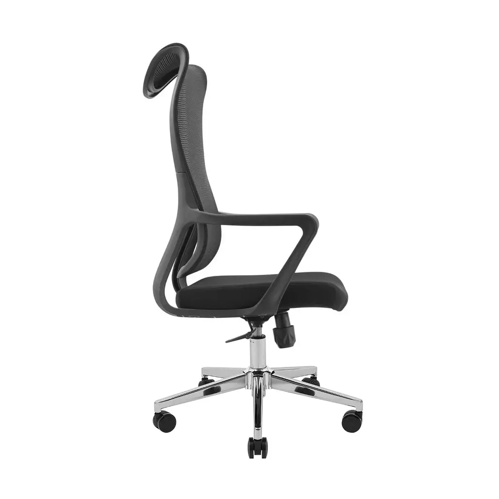 Офісне крісло Richman Етер Хром M-1 (Tilt) Сітка чорна (ADD0003209) - зображення 4