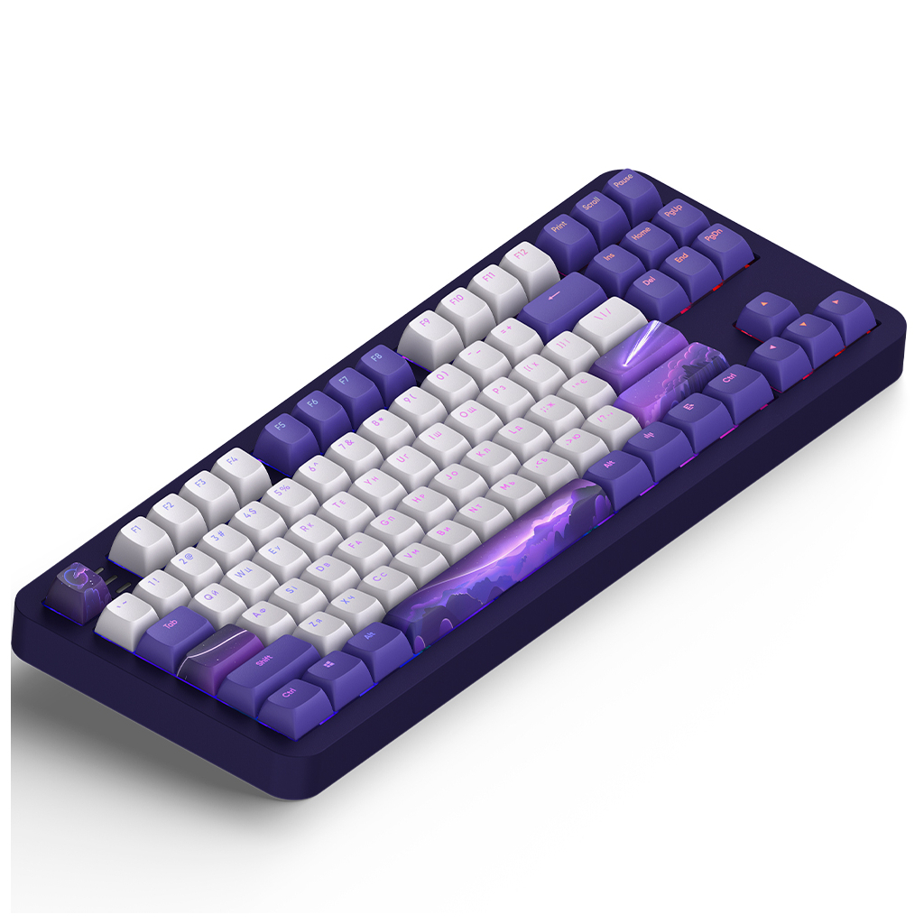 Клавіатура Dark Project ALU87 Celestial ABS RGB Mech G3MS Voidstone Violet (DPKB_CELESTIAL_87_ANSI_UA) - зображення 6
