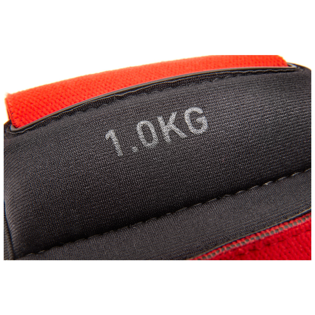 Обважнювач Reebok Flexlock Wrist Weights чорний, червоний RAWT-11261 1.0 кг (885652017190) - зображення 7