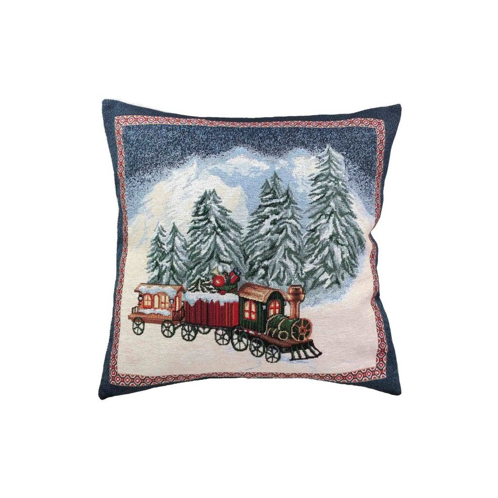 Наволочка Прованс декоративна Blue Sky Паротяг 45х45 (4823093435902) - зображення 1