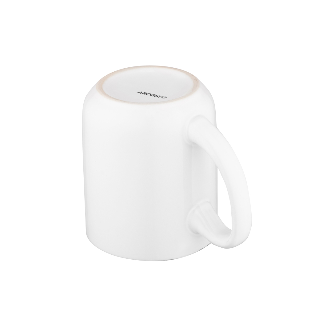 Чашка Ardesto Cat, 380мл, кераміка, біло-сіра (AR3055) - зображення 5