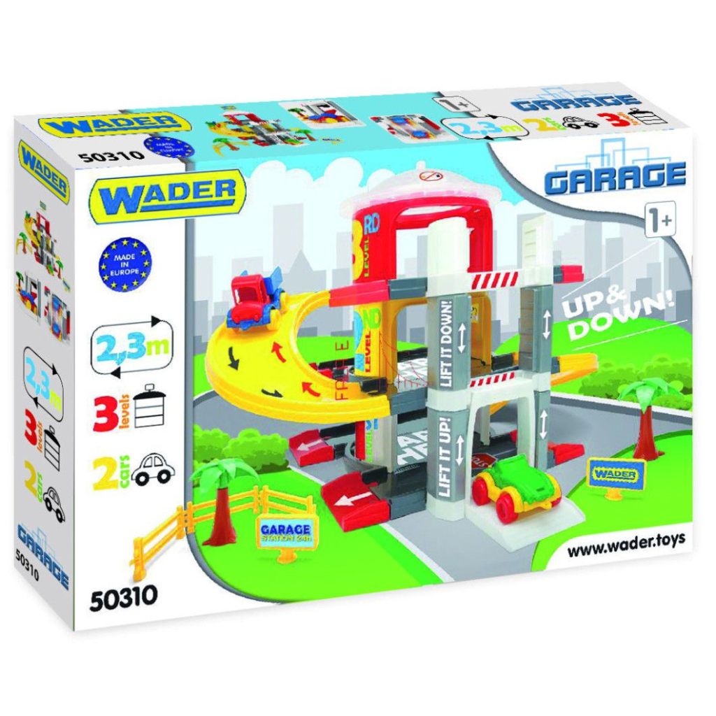 Ігровий набір Wader Гараж з ліфтом - 3 рівні (50310) - зображення 3