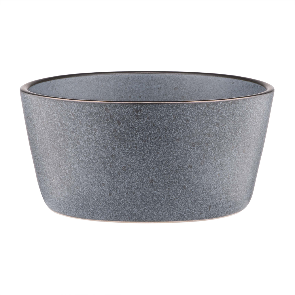 Салатник Ardesto Fasano 700мл, 15.1см, кераміка, сірий темний (AR0315FDG) - зображення 1