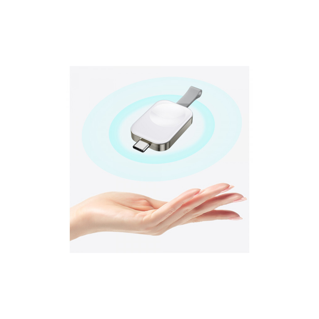Зарядний пристрій Essager Wireless charger for smart watch USB-C (EWXT-YB02-Z) - зображення 6