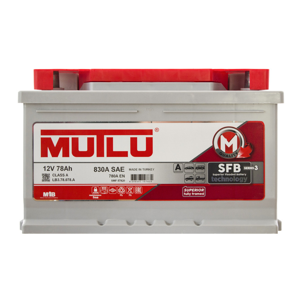 Акумулятор автомобільний MUTLU 78Ah (LB3.78.078.A) - зображення 2