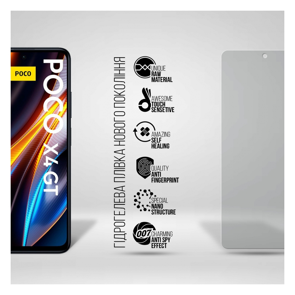 Плівка захисна Armorstandart Anti-spy Xiaomi Poco X4 GT 5G (ARM70127) - зображення 2