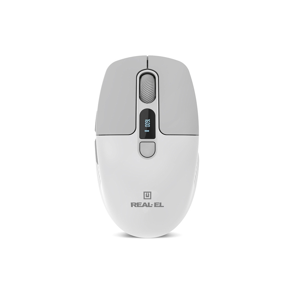 Мишка REAL-EL RM-480W Wireless/Bluetooth White (EL123200050) - зображення 3