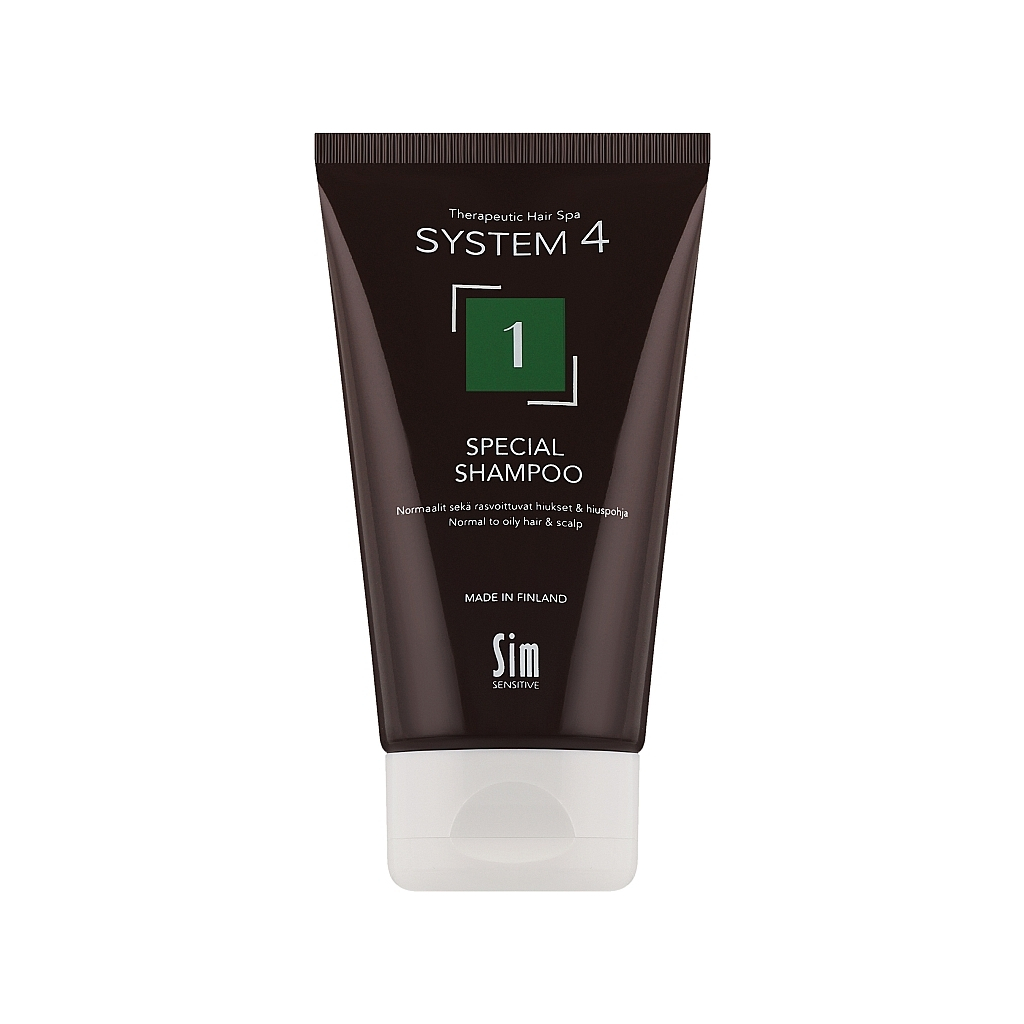 Шампунь Sim Sensitive System 4 Для нормальної шкіри голови і схильної до жирності 75 мл (6417150024222) - зображення 1