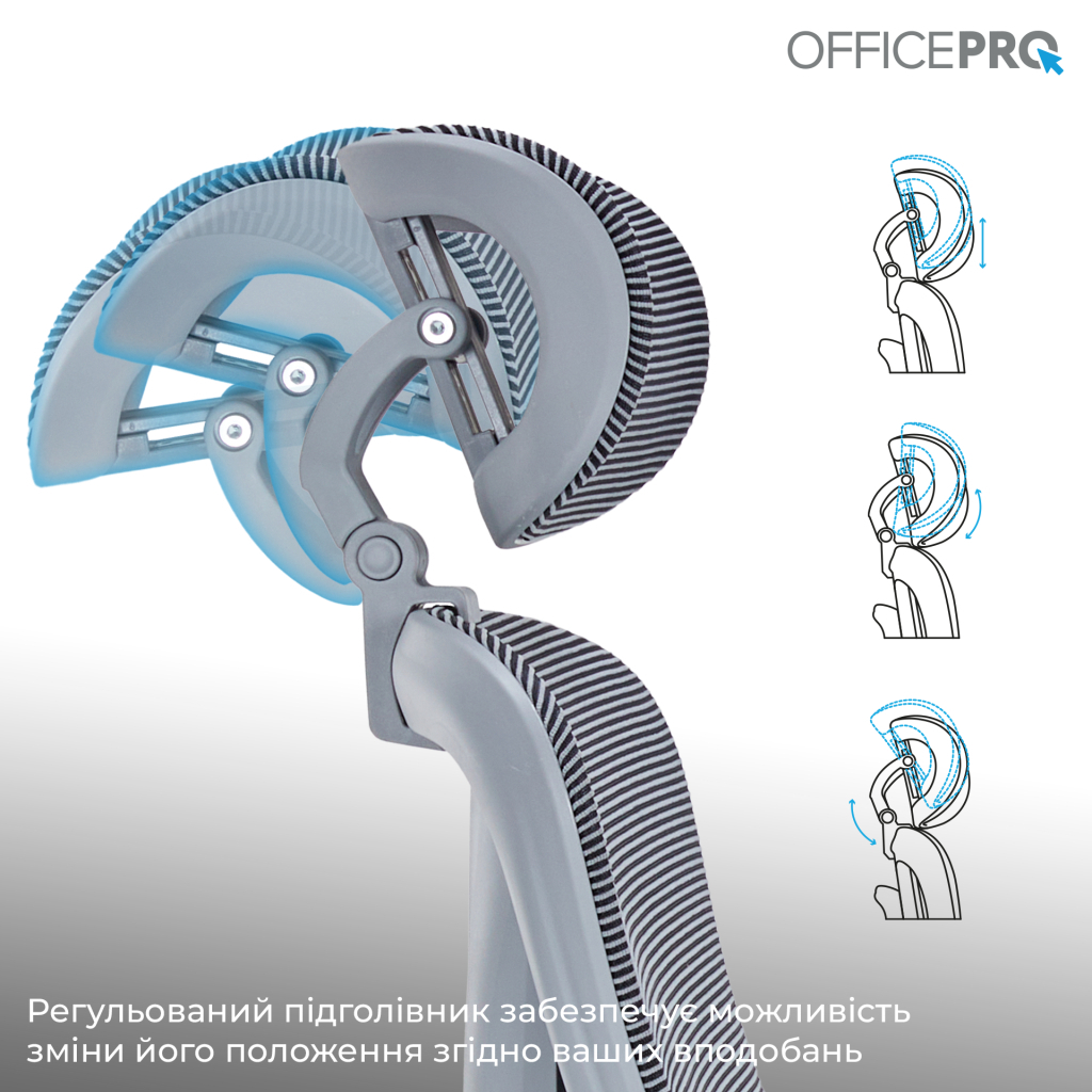 Офісне крісло OfficePro Atlas OC630G-DG-DG (OC630-G-DG-DG) - зображення 12