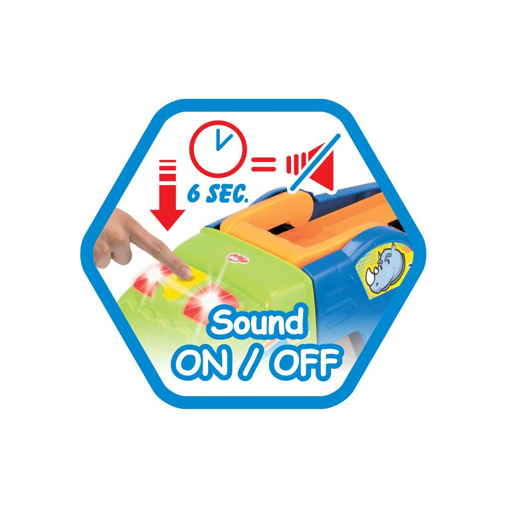 Спецтехніка Dickie Toys Транспортер Хеппі. Скання з м'якою машинкою зі звуковими та світловими ефектами 42 см (3817003) - зображення 12