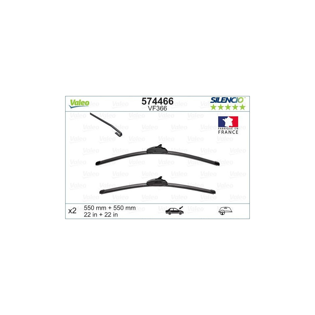 Щітка склоочисника Valeo 574466 - зображення 2