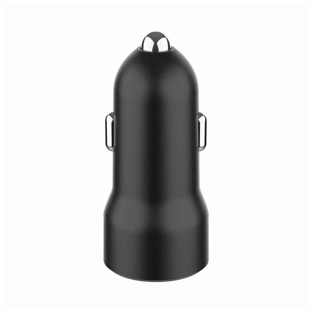 Зарядний пристрій Gembird 1xUSB-A (18W QC3.0) + 1xUSB-C (20W PD) black (TA-UC-A2PDQC20-CAR-01) - зображення 4