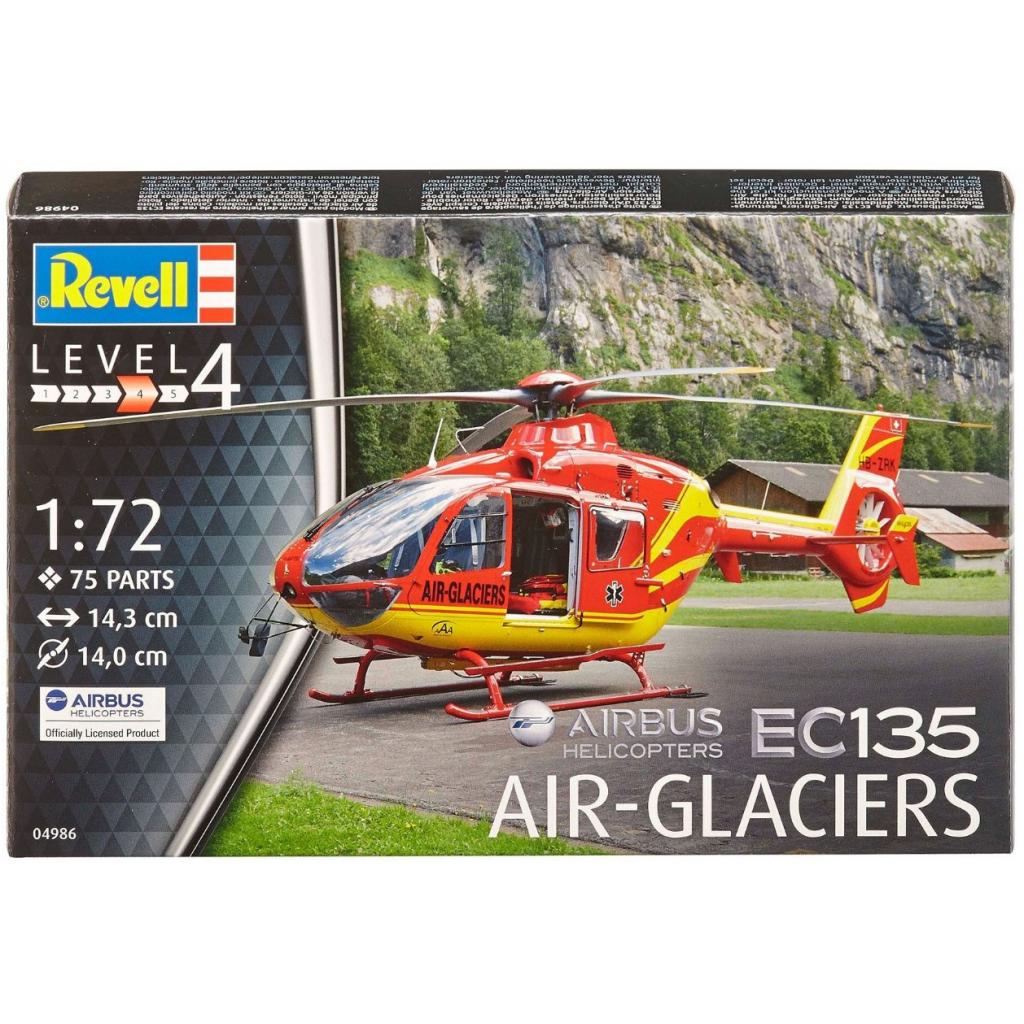 Збірна модель Revell Вертоліт Airbus Helicopters EC135 AIR-GLACIERS 1:72 (4986) - зображення 1
