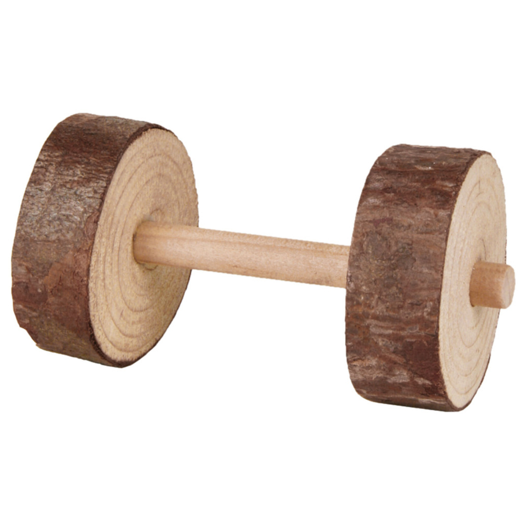 Іграшка для гризунів Trixie Набір дерев'яних гантель 4.5 х 9 см 2 шт (4011905061955) - зображення 3