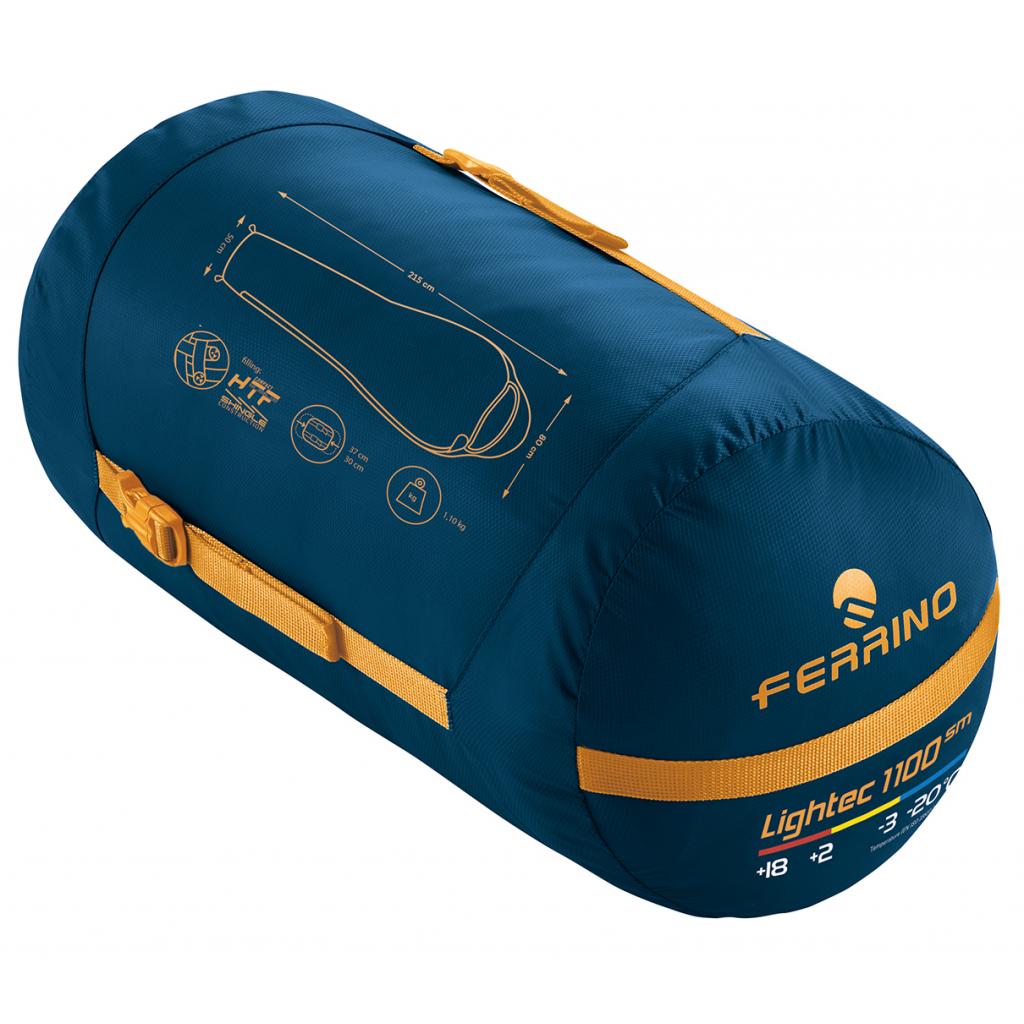 Спальний мішок Ferrino Lightec SM 1100 -3C Blue/Yellow Left (928100) - зображення 2