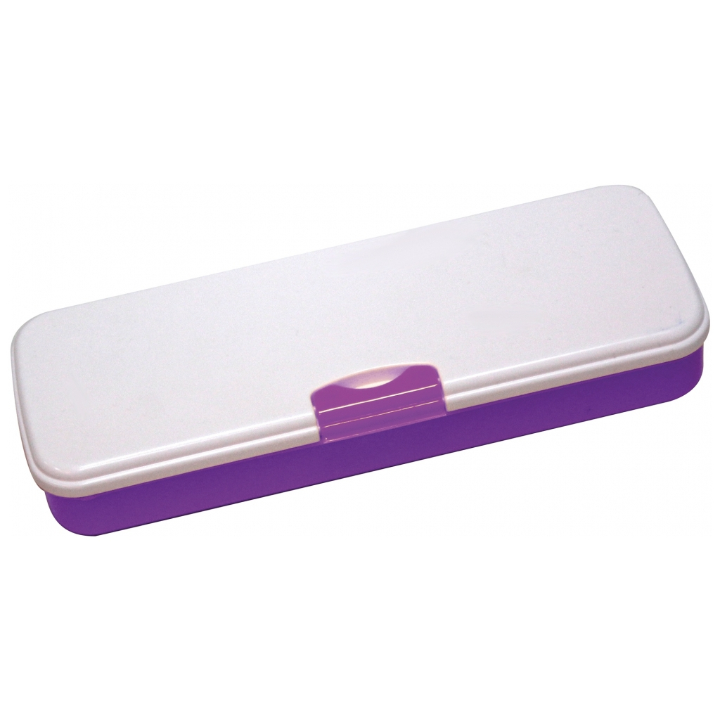 Пенал Cool For School Пластиковий із застібкою Фіолетовий 8012 (CF85580) - зображення 1
