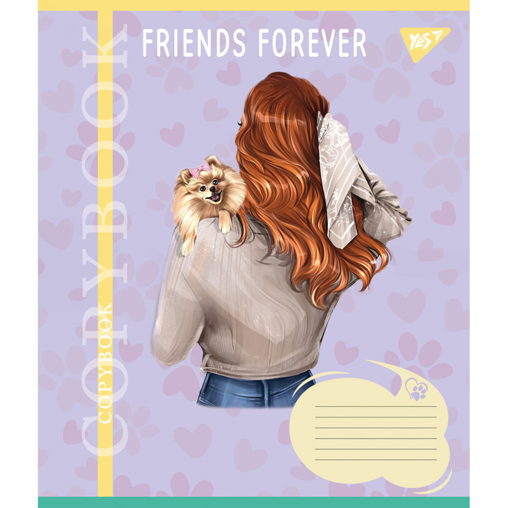 Зошит Yes Friends forever 24 аркушів клітинка (767015) - зображення 4
