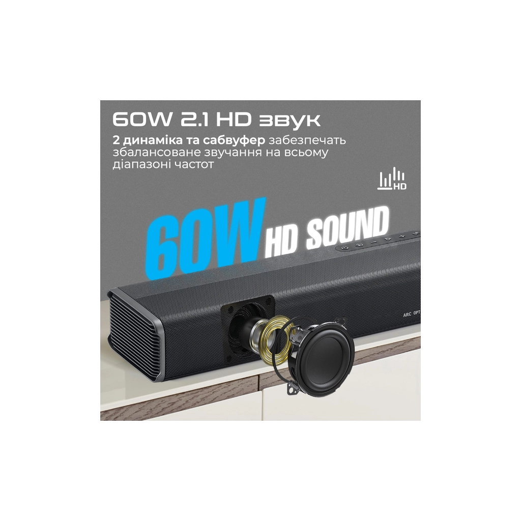 Акустична система Promate CastBar-60 Black (castbar-60.black) - зображення 7