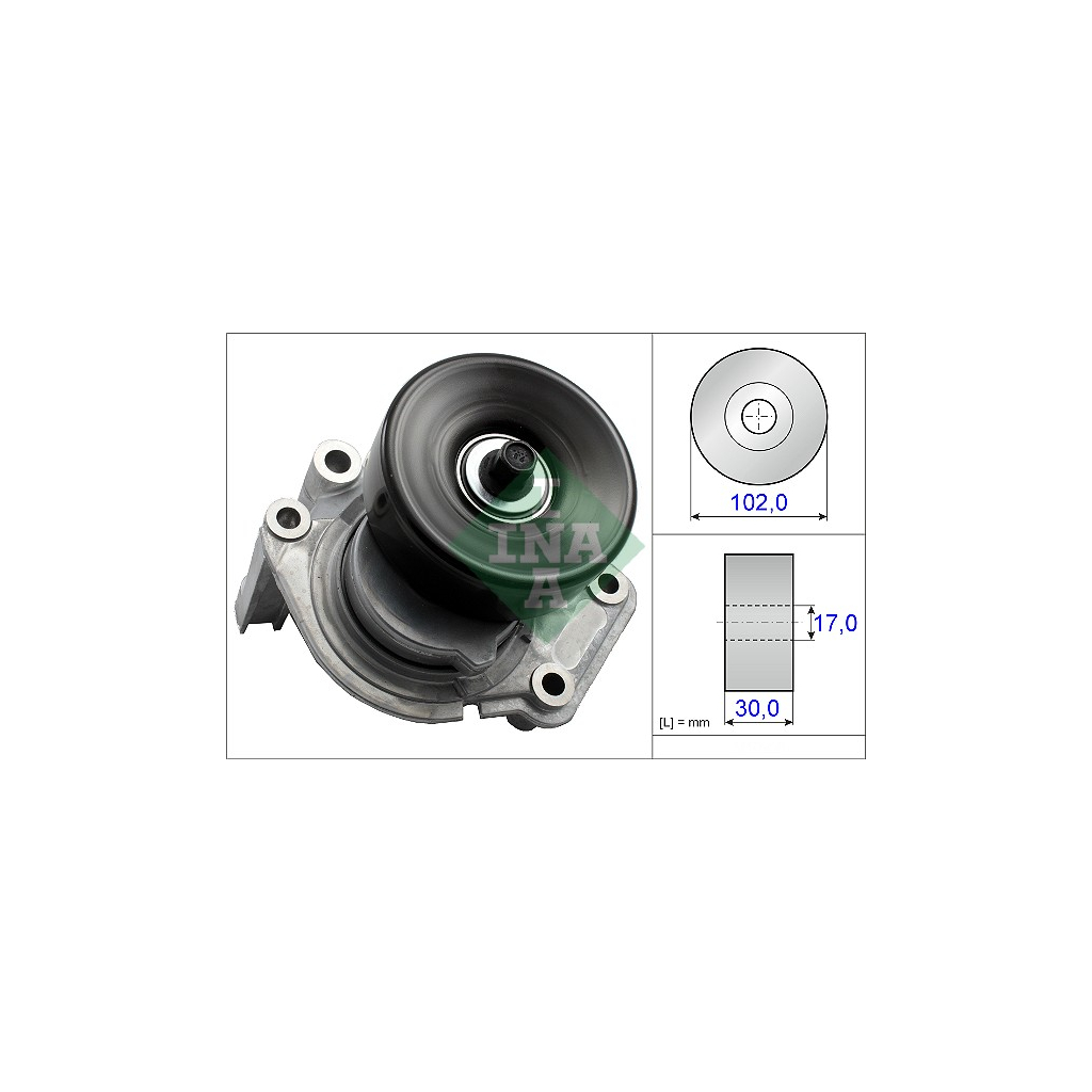 Натягувач ременя з роликом INA 534 0350 10 - зображення 1