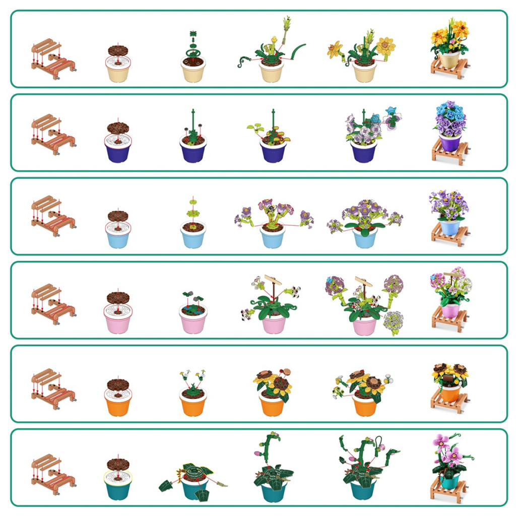 Конструктор Max у капсулі S1 - Садові рослини в горщиках в асортименті (83183GQ1) - зображення 6