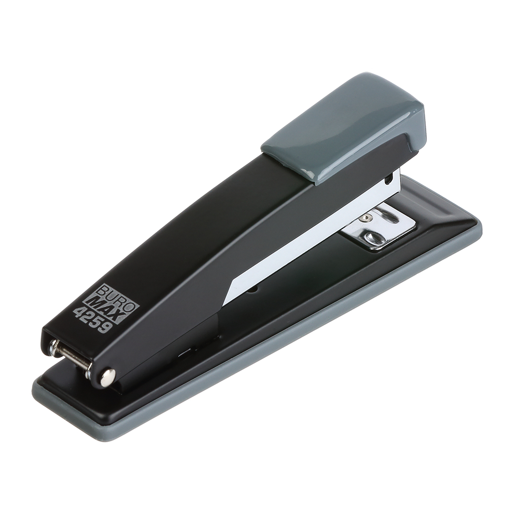 Степлер Buromax металевий, JOBMAX, 20 аркушів, (скоби №24; 26), 112 х 44 х 34 мм, чорний (BM.4259-01) - зображення 2