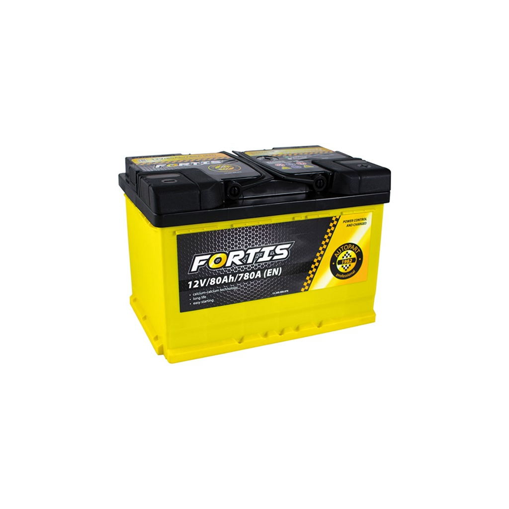 Акумулятор автомобільний FORTIS 80 Ah/12V Euro (FRT80-00) - зображення 1