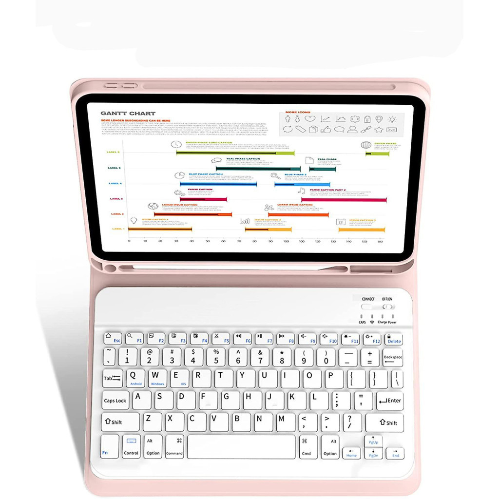 Чохол до планшета BeCover Keyboard Apple iPad 10.9" 2022 Pink (711142) - зображення 3