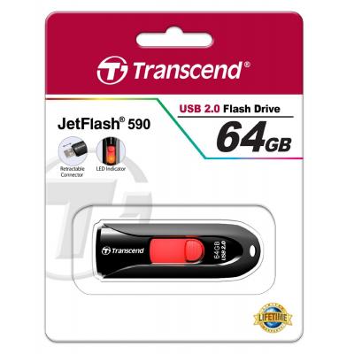 USB флеш накопичувач Transcend 64GB JetFlash 590 USB 2.0 (TS64GJF590K) - зображення 5