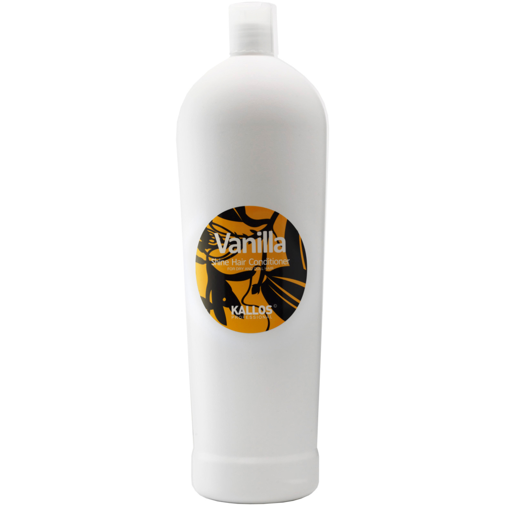 Кондиціонер для волосся Kallos Cosmetics Vanilla Shine Hair для сухого та тьмяного волосся 1000 мл (5998889505936) - зображення 1