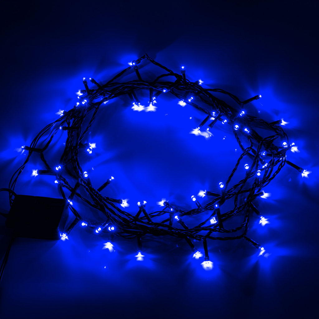 Гірлянда YES! Fun Нитка 70 LED Синя 4.9 м 8 режимів миготіння (974843) - зображення 3