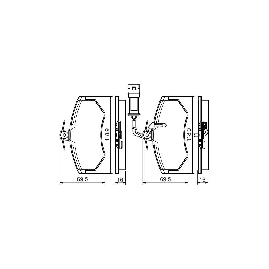 Гальмівні колодки Bosch 0 986 495 142 - зображення 1
