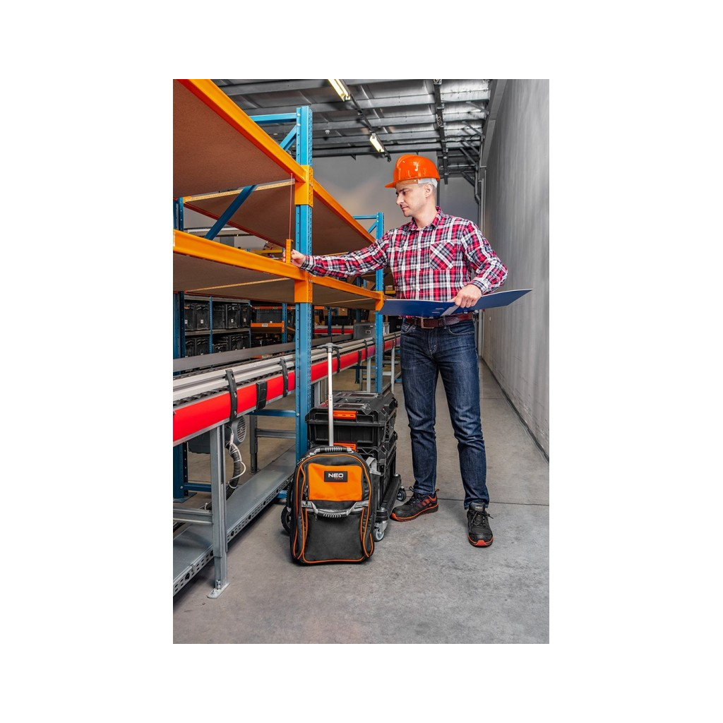 Каска захисна Neo Tools пластик поліпропілен HDPE, пряжка для регулювання, помаранчева (97-205) - зображення 4