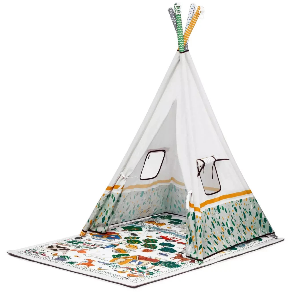 Дитячий килимок Kinderkraft намет 3 в 1 Little Gardener (5902533918171) - зображення 1