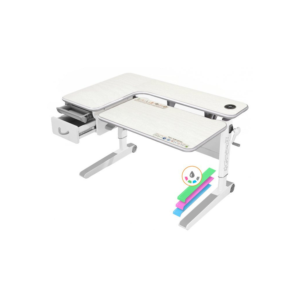 Парта Mealux Woodville Multicolor TG Energy (BD-850 TG/MC Energy) - изображение 1