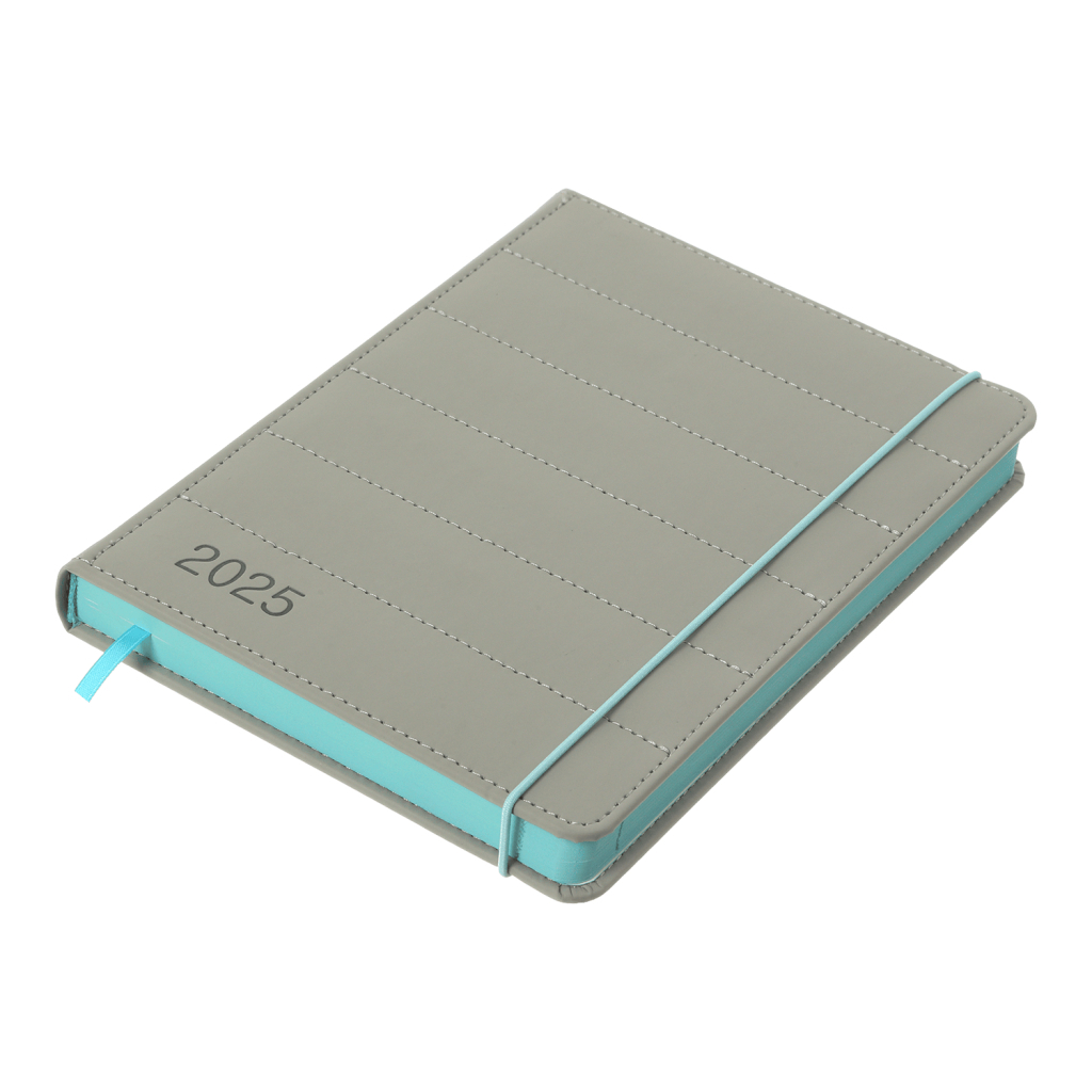 Тижневик Buromax датований 2025 AURA, А5 сірий (BM.21100-09) - изображение 2