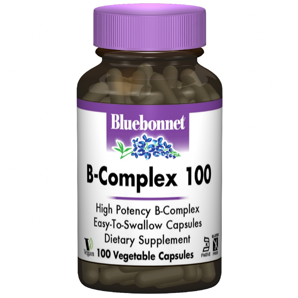 Вітамін Bluebonnet Nutrition В-Комплекс 100, 100 гелевих капсул (BLB-00418) - зображення 1