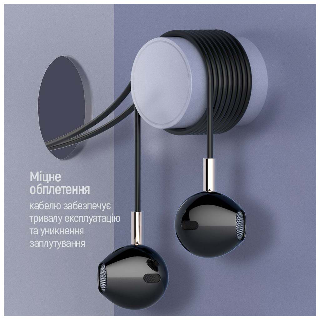 Навушники ColorWay Slim 3.5 mm Wired Earphone Blast 2 Black (CW-WD02BK) - зображення 12